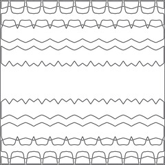 Vector ethnic pattern with symmetrical elements . Repeating geometric tiles from striped elements.Monochrome texture.Black and 
white pattern for wallpapers and backgrounds.