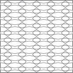 Vector pattern with symmetrical elements. Repeating geometric tiles from striped elements.Monochrome stylish texture.Black and
white pattern for wallpapers and backgrounds.