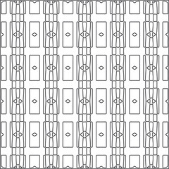 Vector pattern with symmetrical elements. Repeating geometric tiles from striped elements.Monochrome stylish texture.Black and
white pattern for wallpapers and backgrounds.