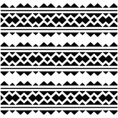 Seamless ethnic pattern color black and white.Can be used in fabric design for clothes, accessories; decorative paper, wrapping, background, wallpaper, Vector illustration.