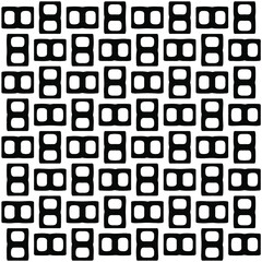 Seamless vector pattern in geometric ornamental style. Black  pattern.Design element for prints, backgrounds, template, web pages and textile pattern. Geometric art.