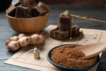 Brown sugar and prescriptions are on the table