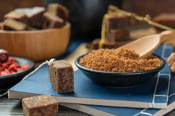 Brown sugar and prescriptions are on the table