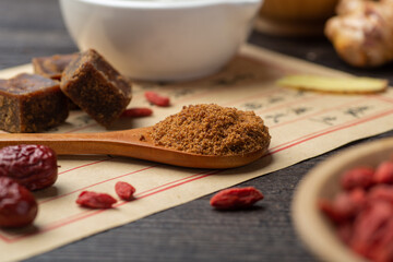 Brown sugar and prescriptions are on the table