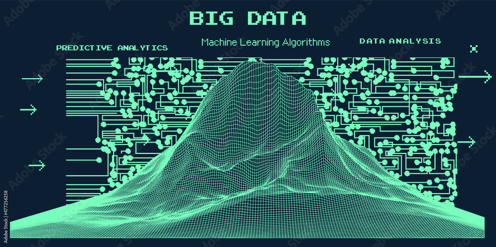 Poster abstract futuristic background with polygonal grid. vector illustration.