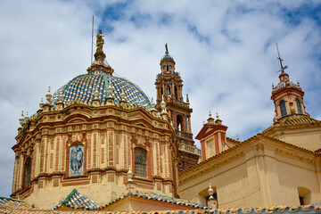 Fototapeta premium View of San Pedro Church in Carmona, Seville Province, Spain