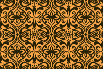 Vector seamless ethnic pattern. Tribal and geometric motifs. Vintage decorative ornament element texture print for textile, fabric, paper, tile, wallpaper background or web design illustration.