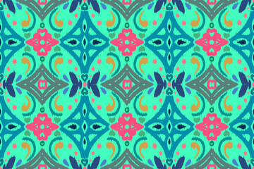 Vector seamless ethnic pattern. Tribal and geometric motifs. Vintage decorative ornament element texture print for textile, fabric, paper, tile, wallpaper background or web design illustration.