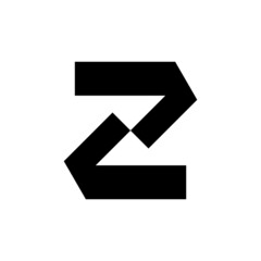 Letter Z logo. Icon design. Template elements. Geometric abstract logos 