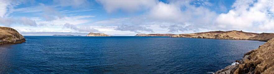Fototapeta premium View of Chowiet Island, Semidi Islands, Gulf of Alaska, USA
