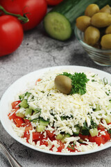 Shopsky salad - national Bulgarian dish