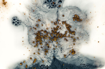 Galaxy. Star trek. Treasury of art. Swirls of marble. Abstract fantasia with golden powder. Extra special and luxurious- ORIENTAL ART. Ripples of agate. Natural luxury.