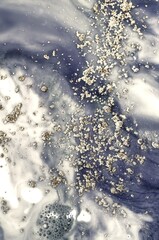 Galaxy. Star trek. Treasury of art. Swirls of marble. Abstract fantasia with golden powder. Extra special and luxurious- ORIENTAL ART. Ripples of agate. Natural luxury.