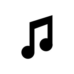 Sign musical note icon. Black icon eps ten