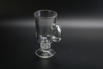 Empty glass cup for drinks