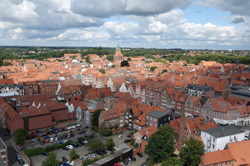 Fototapeta na wymiar Blick auf Lüneburg