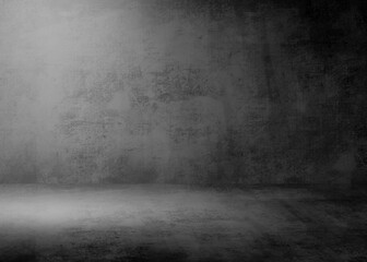 dark wall background with concrete texture, perfect for product display