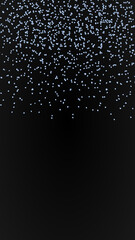 festive frame with blue shiny glitter shimmer, copy space for your text.