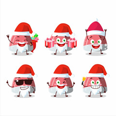 Santa Claus emoticons with pufflettes gummy candy cartoon character