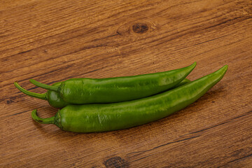 Ripe tasty spicy green pepper