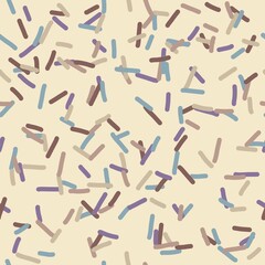 Fototapeta na wymiar Seamless sugar confetti pattern for fabrics and textiles and linens and gifts and cards and wrapping paper