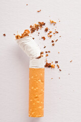 broken cigarette, quit smoking concept