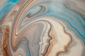 Treasury of art. Swirls of marble. Abstract fantasia with golden powder. Extra special and luxurious- ORIENTAL ART. Ripples of agate. Natural luxury.