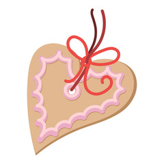 Pendant in the shape of a heart. Pendant gift - decoration for Valentine's day.