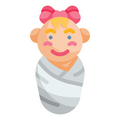 baby flat icon