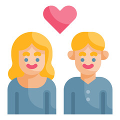 couple flat icon