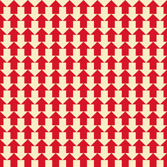 Red arrows seamless repeat pattern print background