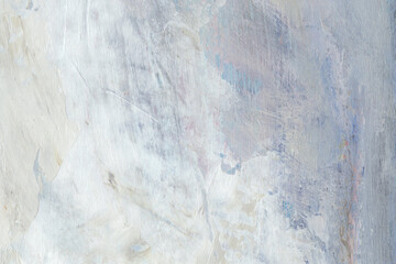 Abstract painting. Acrylic texture in soft pastel colors like gray, beige, brown and blue . Modern art landscape. Painted background.