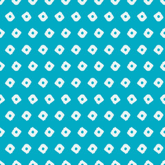 Hand painted squares with dots seamless repeat pattern print background