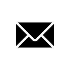 email icon isolated on white  background. mail symbol for website design, mobile application, ui. Vector illustration.