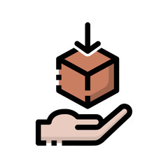 Obraz premium box on hand 