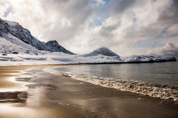 Winter in Lofoten Islands, Northern Norway