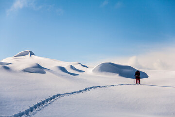 Fototapeta premium Winter in Lofoten Islands, Northern Norway