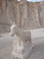 [Peru] The sculpture of Donkey in The sillar route Quarry  (Arequipa)