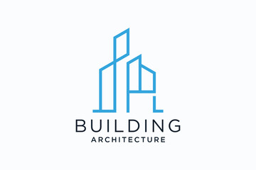 Letter P for Real Estate Remodeling Logo. Construction Architecture Building Logo Design Template Element.