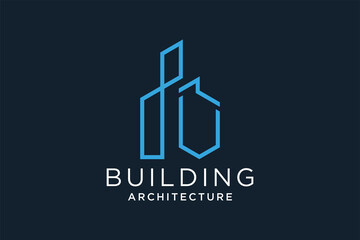 Letter V for Real Estate Remodeling Logo. Construction Architecture Building Logo Design Template Element.