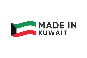 Made in Kuwait, Flag of Kuwait vector design