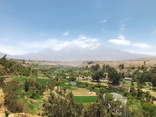 [Peru] View of Misti Mountain from Carmen Alto observatory deck (Arequipa)