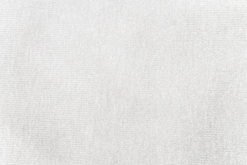 Fototapeta na wymiar Light gray textile texture closeup. White textured cloth for your web or 3d design projects. Top view
