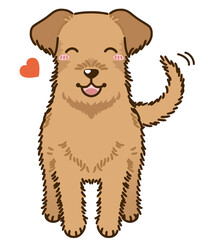 なつくアイリッシュテリア