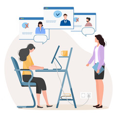 Work People Employees Office Recruitment Candidate