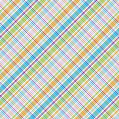 Rainbow Pastel Diagonal Plaid Tartan textured Seamless Pattern Design