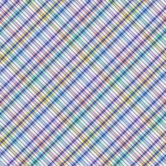 Rainbow Pastel Diagonal Plaid Tartan textured Seamless Pattern Design