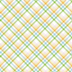 Rainbow Pastel Diagonal Plaid Tartan textured Seamless Pattern Design