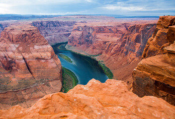 Horseshoe Canyon on the Colorado River in the United States