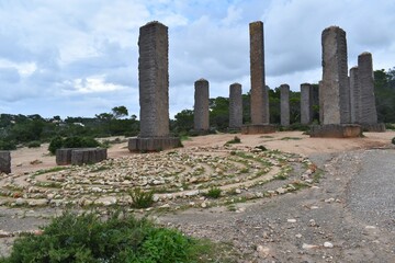
A sundial on the coast of Ibiza